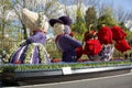 Traditional dutch flowers parade